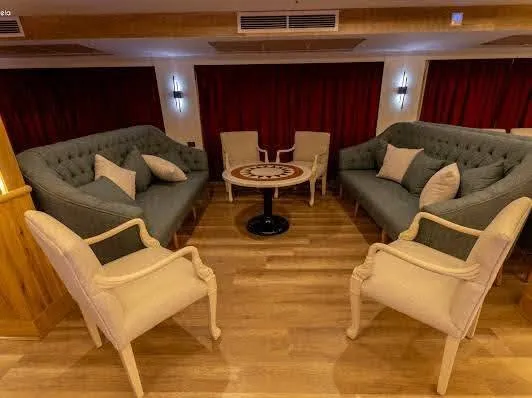 Lounge aboard the Al Nabilatan Nile Cruise Nile cruise